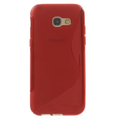Силиконовый чехол Deexe S Line для Samsung Galaxy A5 2017 (A520) - Red