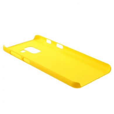 Пластиковый чехол Deexe Hard Shell для Samsung Galaxy A8 2018 (A530) - Yellow