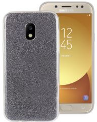 Силиконовый (TPU) чехол UniCase Glitter Cover для Samsung Galaxy J3 2017 (J330) - Black