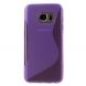 Силиконовая накладка Deexe S Line для Samsung Galaxy S7 (G930) - Violet. Фото 2 из 5
