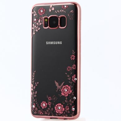 Силиконовый (TPU) чехол Deexe Shiny Cover для Samsung Galaxy S8 Plus (G955) - Rose Gold