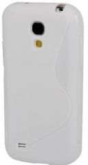 Силиконовая накладка Deexe S Line для Samsung Galaxy S4 mini (i9190/9192) - White