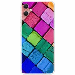 Силиконовый (TPU) чехол Deexe Life Style для Samsung Galaxy A05 (A055) - Colorful Block