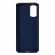 Силиконовый (TPU) чехол Deexe Matte Case для Samsung Galaxy S20 (G980) - Dark Blue. Фото 3 из 5