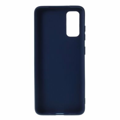 Силиконовый (TPU) чехол Deexe Matte Case для Samsung Galaxy S20 (G980) - Dark Blue