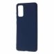 Силиконовый (TPU) чехол Deexe Matte Case для Samsung Galaxy S20 (G980) - Dark Blue. Фото 2 из 5