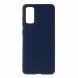 Силиконовый (TPU) чехол Deexe Matte Case для Samsung Galaxy S20 (G980) - Dark Blue. Фото 1 из 5
