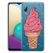 Силиконовый (TPU) чехол Deexe Pretty Glossy для Samsung Galaxy A02 (A022) / M02 - Big Ice Cream. Фото 1 из 4