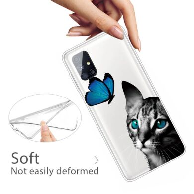Силиконовый (TPU) чехол Deexe Pretty Glossy для Samsung Galaxy M51 (M515) - Wolf