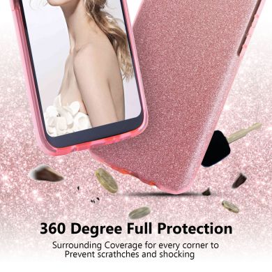 Силиконовый (TPU) чехол UniCase Glitter Cover для Samsung Galaxy S8 Plus (G955) - Gold