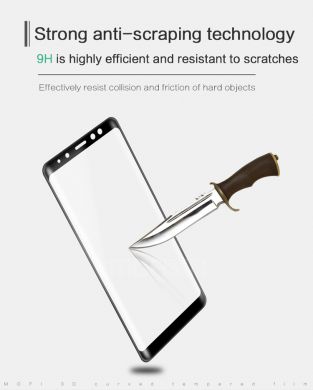 Защитное стекло MOFI 3D Curved Edge для Samsung Galaxy A8+ (A730)