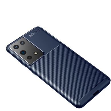 Защитный чехол Deexe Fusion для Samsung Galaxy S21 Ultra - Blue