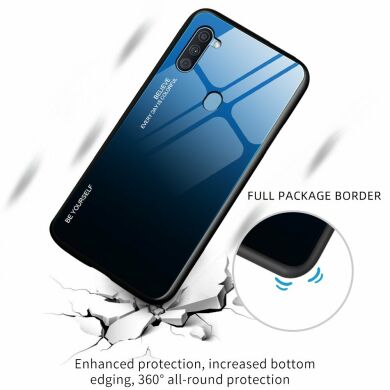 Защитный чехол Deexe Gradient Color для Samsung Galaxy A11 (A115) - Black / Blue