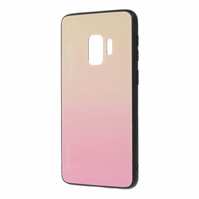 Защитный чехол Deexe Gradient Color для Samsung Galaxy S9 (G960) - Gold / Pink