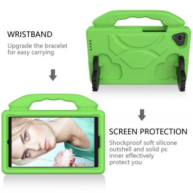 Защитный чехол Deexe Kids Stand для Samsung Galaxy Tab A7 Lite (T220/T225) - Green