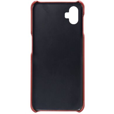 Защитный чехол Deexe Leather Back Cover для Samsung Galaxy A05 (A055) - Red