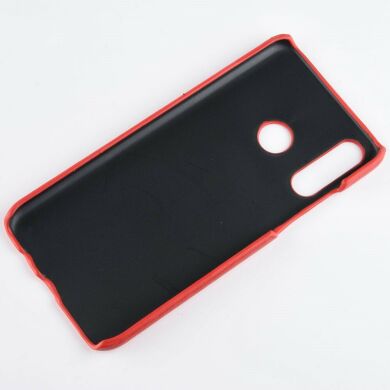Защитный чехол Deexe Leather Back Cover для Samsung Galaxy M30 (M305) / A40s (A407) - Red