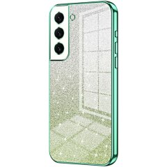 Защитный чехол Deexe Sparkles Cover для Samsung Galaxy S22 (S901) - Green