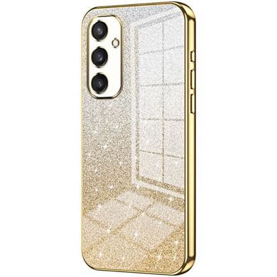 Защитный чехол Deexe Sparkles Cover для Samsung Galaxy S24 Plus - Gold