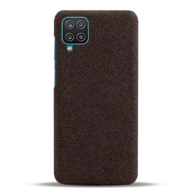 Защитный чехол KSQ Cloth Style для Samsung Galaxy A12 (A125) / A12 Nacho (A127) - Brown