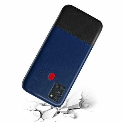 Защитный чехол KSQ Dual Color для Samsung Galaxy A21s (A217) - Black / Blue