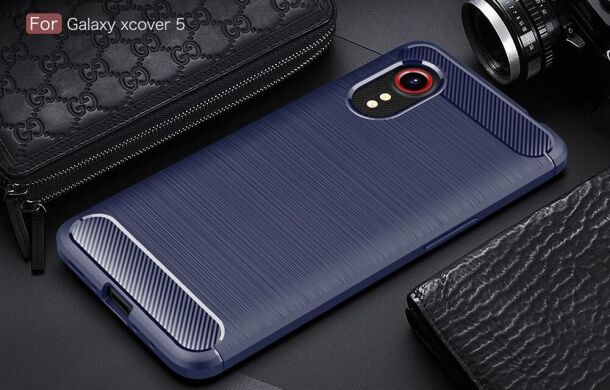 Защитный чехол UniCase Carbon для Samsung Galaxy Xcover 5 (G525) - Blue