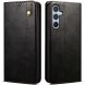 Защитный чехол UniCase Leather Wallet для Samsung Galaxy A55 (A556) - Black. Фото 1 из 7