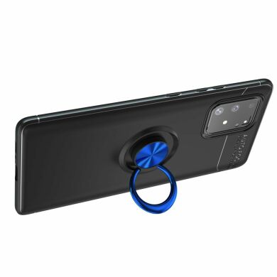Защитный чехол UniCase Magnetic Ring для Samsung Galaxy S10 Lite (G770) - Black / Blue
