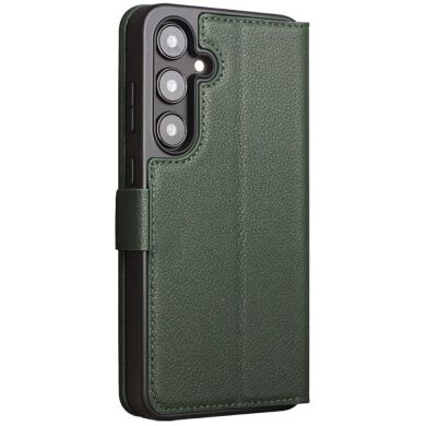 Шкіряний чохол QIALINO Leather Stand для Samsung Galaxy S24 Plus (S926) - Green