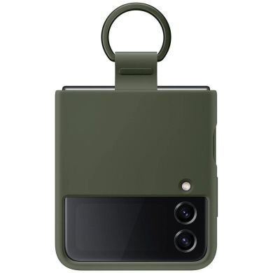 Защитный чехол Silicone Cover with Ring для Samsung Galaxy Flip 4 (EF-PF721TGEGUA) - Khaki