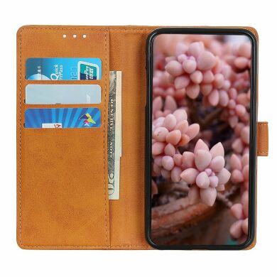Чехол Deexe Classic Wallet для Samsung Galaxy A21s (A217) - Brown