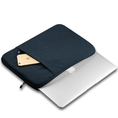 Чехол Deexe Nylon Case для планшетов и ноутбуков диагональю до 13 дюймов - Navy Blue