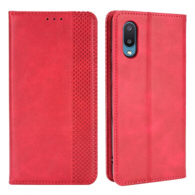 Чехол Deexe Retro Style для Samsung Galaxy A02 (A022) - Red