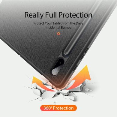 Чехол DUX DUCIS Domo Series для Samsung Galaxy Tab S7 FE / S7 Plus / S8 Plus (T730/736/800/806/970/975) - Black