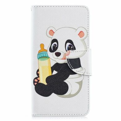 Чехол-книжка Deexe Color Wallet для Samsung Galaxy A40 (А405) - Panda Holding a Bottle