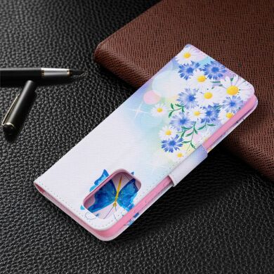 Чехол-книжка Deexe Color Wallet для Samsung Galaxy A72 (А725) - Butterfly and Flower