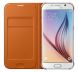 Чехол-книжка Flip Wallet PU для Samsung S6 (G920) EF-WG920PLEGRU - Orange. Фото 2 из 5