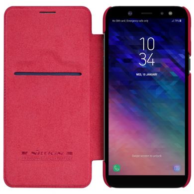 Чехол-книжка NILLKIN Qin Series для Samsung Galaxy A6+ 2018 (A605) - Red