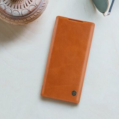 Чехол-книжка NILLKIN Qin Series для Samsung Galaxy Note 10+ (N975) - Brown