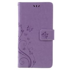 Чехол-книжка UniCase Flower Pattern для Samsung Galaxy J4 2018 (J400) - Light Purple