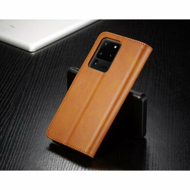 Чехол LC.IMEEKE Wallet Case для Samsung Galaxy S20 Ultra (G988) - Brown