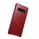 Кожаный чехол ICARER Slim Flip для Samsung Galaxy S10 Plus (G975) - Red. Фото 3 из 13