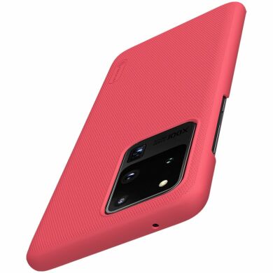 Пластиковый чехол NILLKIN Frosted Shield для Samsung Galaxy S20 Ultra (G988) - Red