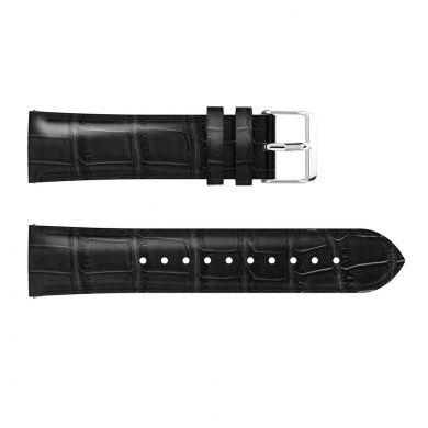 Ремешок UniCase Crocodile Texture для Samsung Galaxy Watch 42mm / Watch 3 41mm - Black