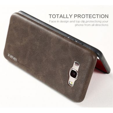 Защитный чехол X-LEVEL Vintage для Samsung Galaxy J7 2016 (J710) - Brown