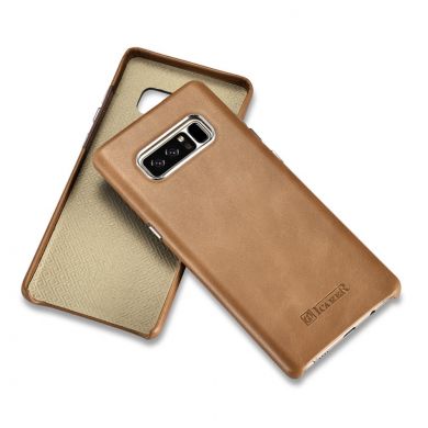 Кожаный чехол ICARER Glossy Cover для Samsung Galaxy Note 8 (N950) - Khaki