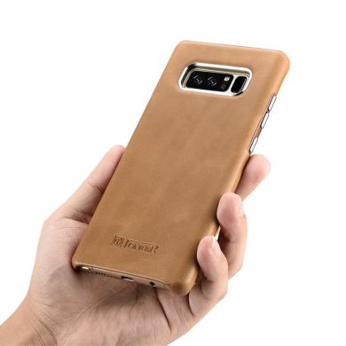 Кожаный чехол ICARER Glossy Cover для Samsung Galaxy Note 8 (N950) - Khaki