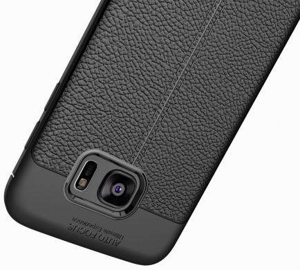 Захисний чохол Deexe Leather Cover для Samsung Galaxy S7 edge (G935), серый