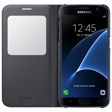 Чехол S View Cover для Samsung Galaxy S7 (G930) EF-CG930PBEGRU - Black