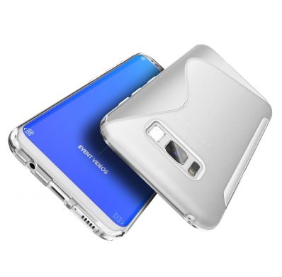 Силиконовый (TPU) чехол Deexe S Line для Samsung Galaxy S8 Plus (G955) - Transparent